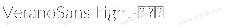VeranoSans Light字体转换
